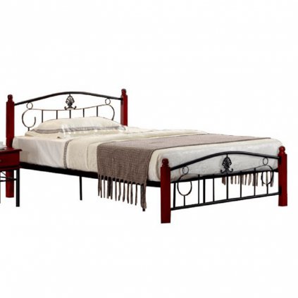 Manželská postel 140x200 cm s roštem TK4013