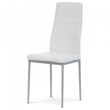 Židle jídelní bílá koženka DCL-377 WT