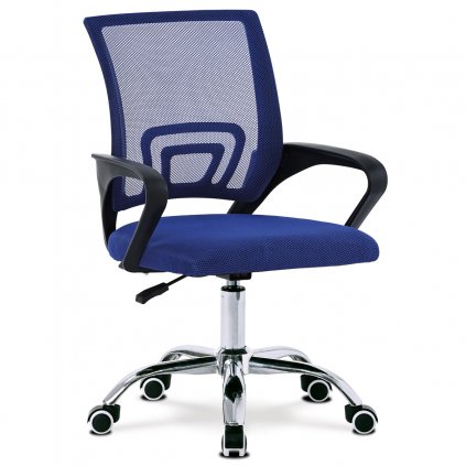 Kancelářská židle modrá látka MESH KA-L103 BLUE