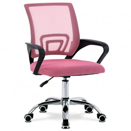 Kancelářská židle růžová látka MESH KA-L103 PINK  POSLEDNÍ KUSY ZA TUTO AKČNÍ CENU