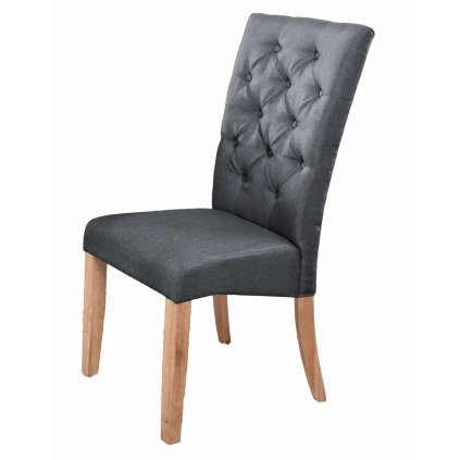 Jídelní čalouněná židle v šedé barvě KN416
