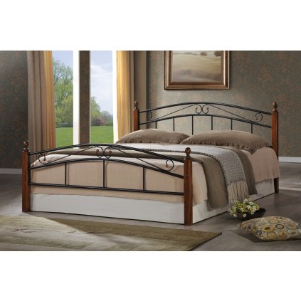 Manželská postel 180x200 cm v klasickém stylu s roštem 180x200 cm KN196