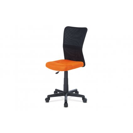 Kancelářská židle dětská látka MESH oranžová a černá KA-2325 ORA-OBR1 new