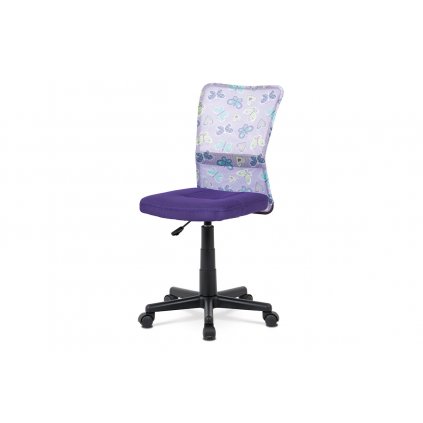 Kancelářská židle dětská látka MESH fialová s motivem KA-2325 PUR-OBR1 new