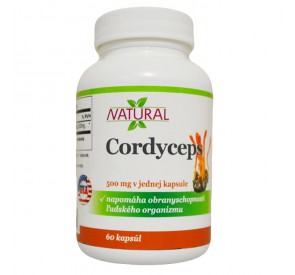 NuLab Cordyceps 500 mg, 60 kapsúl