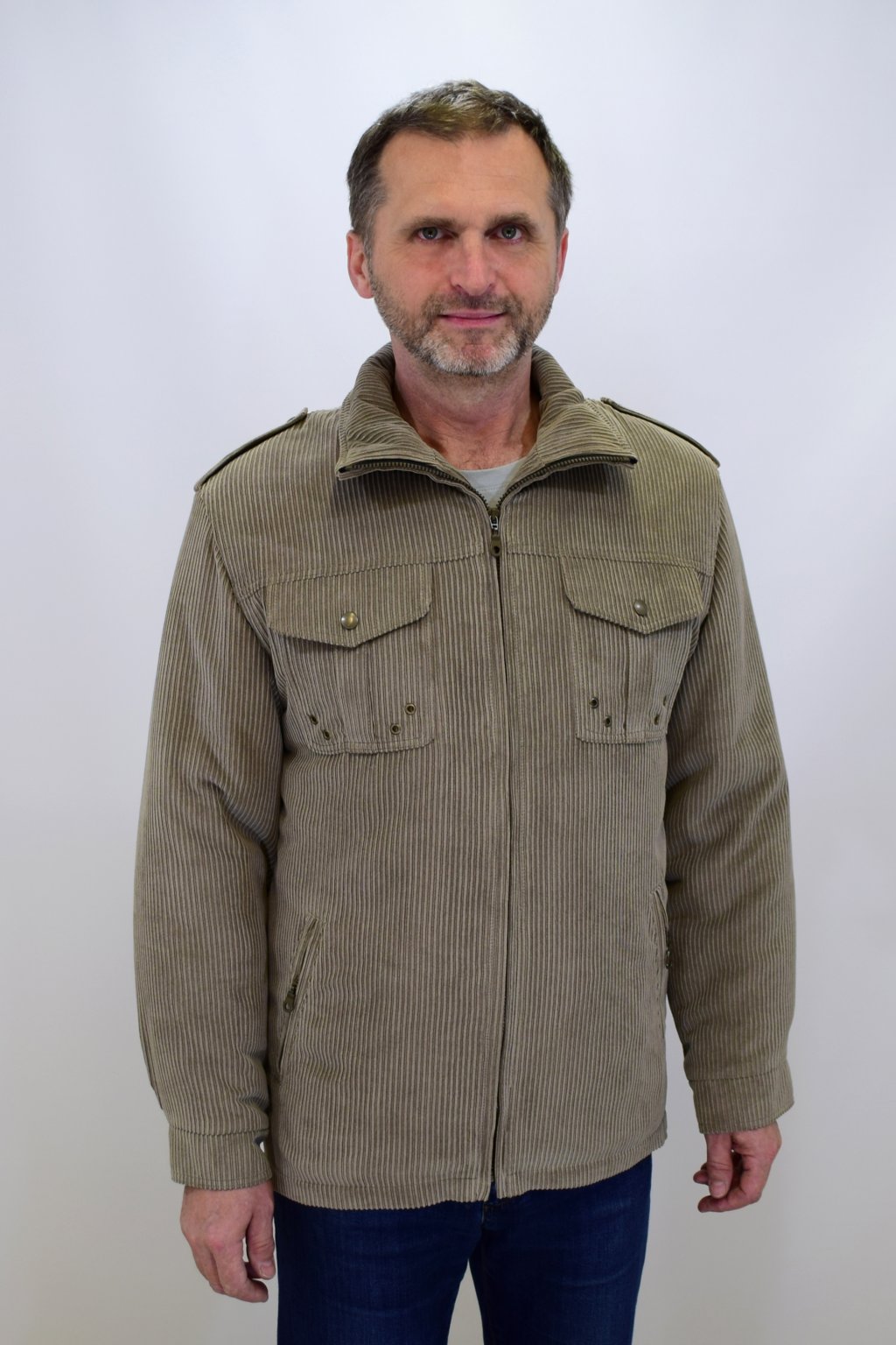 Pánská zimní oříšková bunda Marek nadměrné velikosti