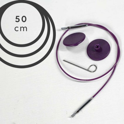 Lanko Knit Pro otočné - 50 cm (fialové)
