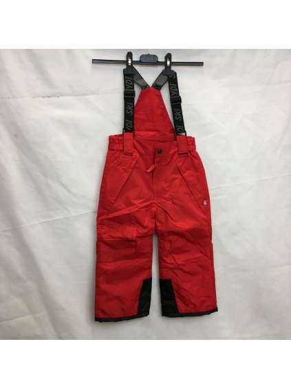 Dívčí a chlapecké oteplené zimní kalhoty Ydi - BY-1401-4-R (Barva červená, Velikost 104-110)
