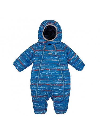 Kombinéza overal zimní šusťáková oteplená s výplní kojenecká chlapecká  (62-86) G-MINI GENY G7184 (Barva modrá, Velikost 74)