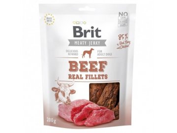 brit jerky beef fillets 200g