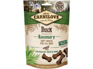 carnilove snacks dog duck and rosemarry 200g product large