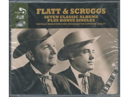4CD Flatt & Scruggs - SEVEN CLASSIC ALMUMS PLUS BONUS SINGLES