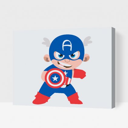 Maľovanie podľa čísiel - Avengers, Captain America