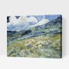 Maľovanie podľa čísiel - Vincent van Gogh - Pšeničné pole a hory