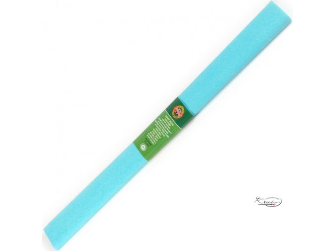 Krepový papír - modrý azurový 200x50cm