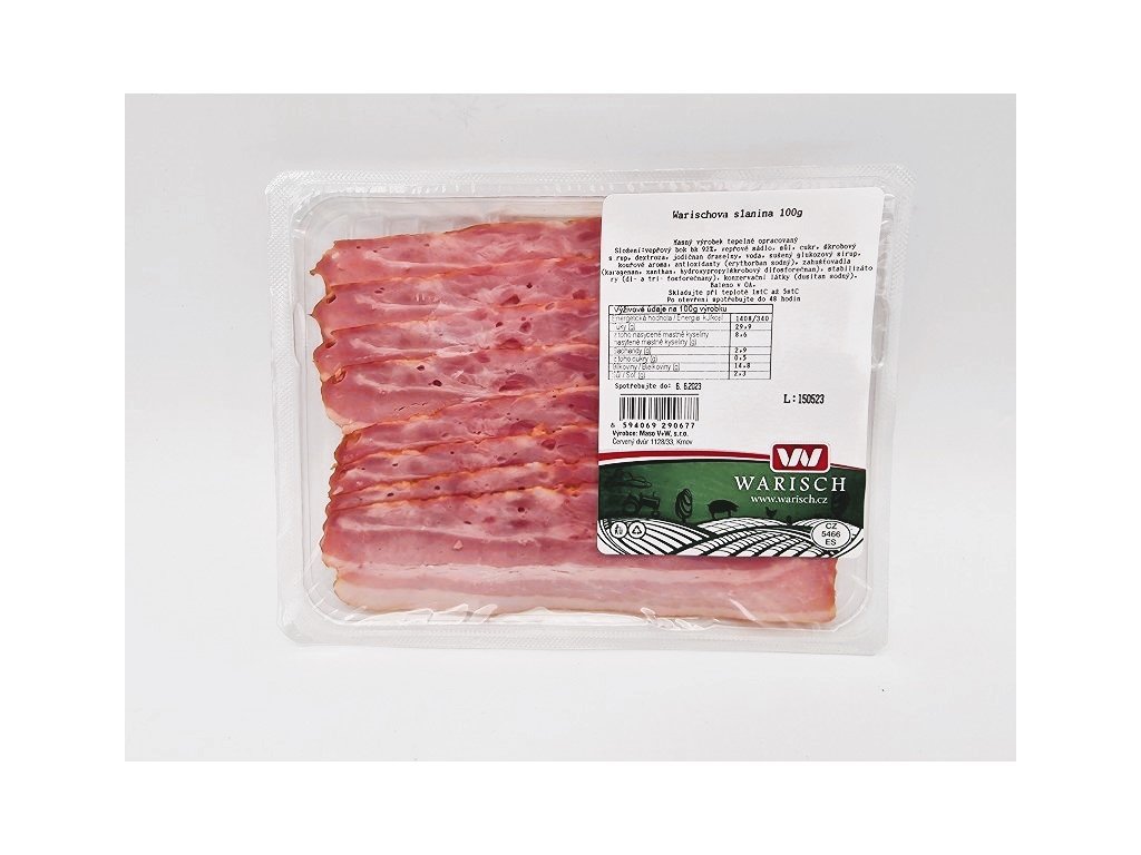 Warischova slanina plátky 100 g