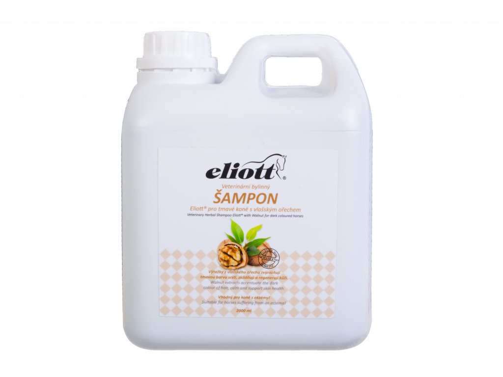 Veterinární bylinný šampon Eliott s vlašským ořechem 2L