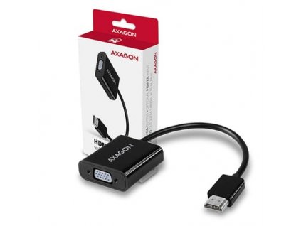 Cable HDMI AXAGON RVH-VGAN, HDMI to VGA Adapter, audio out, microUSB in,