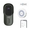 iGET HOME Doorbell DS1 Anthracite + CHS1 White - WiFi bateriový videozvonek, set s reproduktorem, CZ obrázok | Wifi shop wellnet.sk
