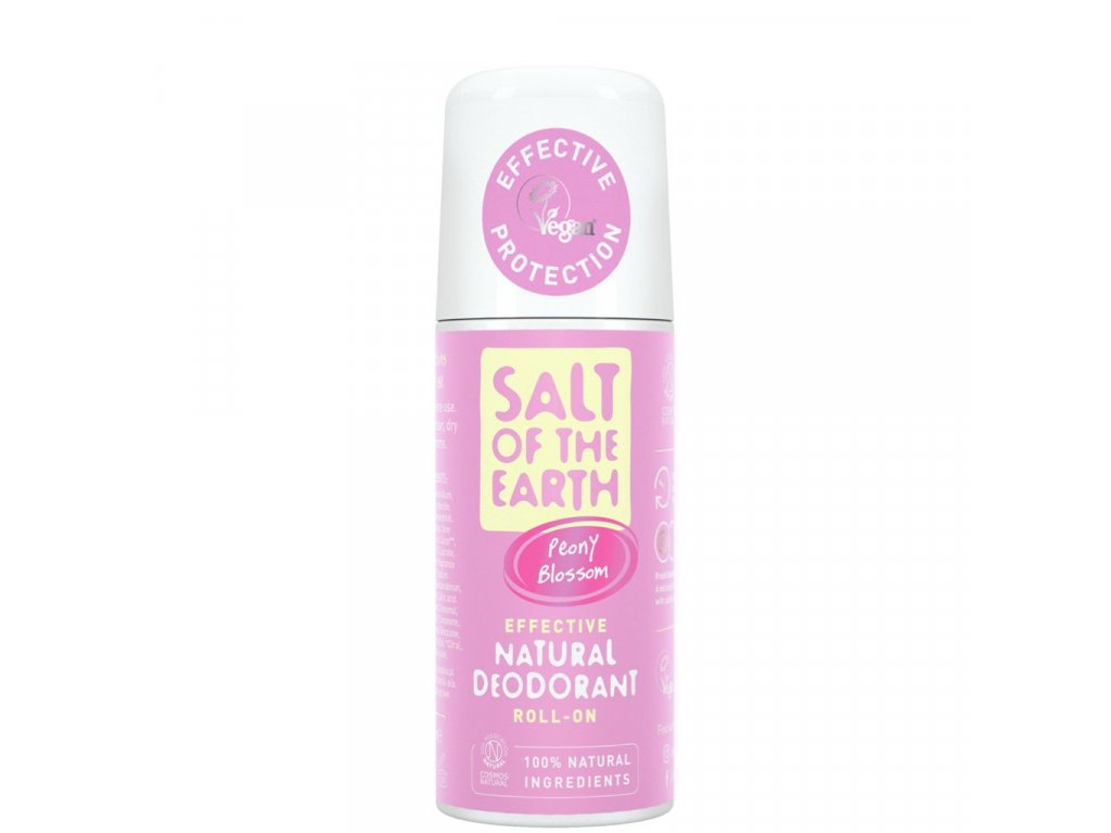Deo roll-on Peony Blossom, SALT OF THE EARTH, 75 ml