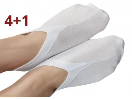 4+1 kosmetické bavlněné ponožky, WHITE ORCHID4+1 uprava