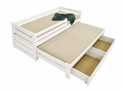 Detská posteľ s prístelkou Veronika 7 90x200 - biela