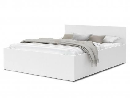 Manželská posteľ Dolly s úložným priestorom - biela
