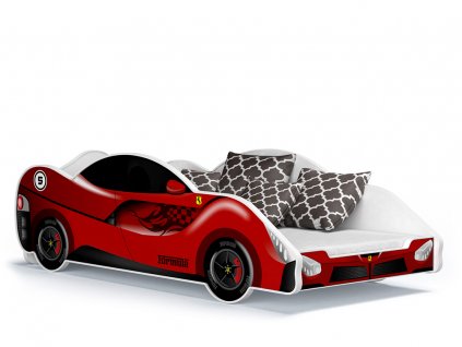Detská posteľ auto 180x90 - červená