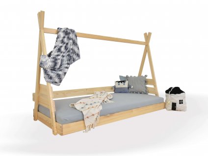 Detská posteľ domček Teepee - 2 veľkosti - borovica