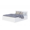 Manželská posteľ s úložným priestorom Buster - biela
