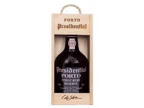 Porto Presidential Finest Ruby Reserve + dřevěný box, 19%, 0,75l