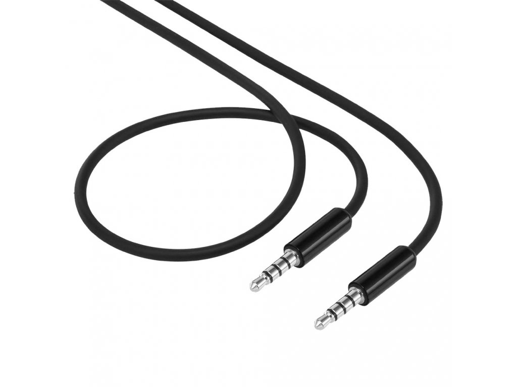 Propojovací AUX kabel jack 3,5mm/magnetic box/black/NWW00