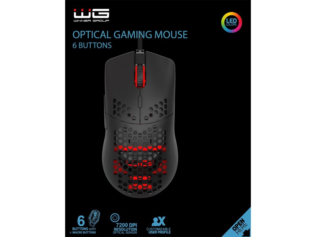 Herní myš WG2 (Černá)