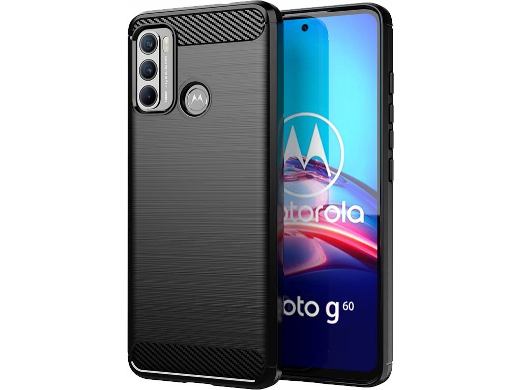 Pouzdro Carbon Motorola Moto G60 (Černé)