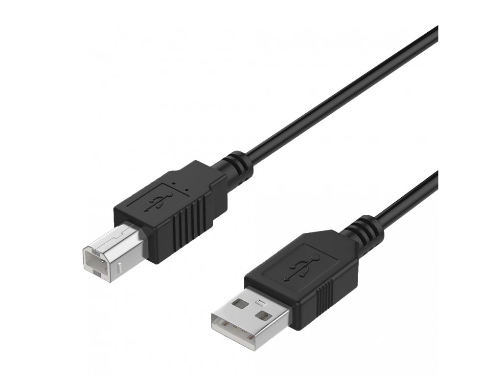 Datový kabel USB-A(male) to USB-B(male) - 1,5m (Černý)