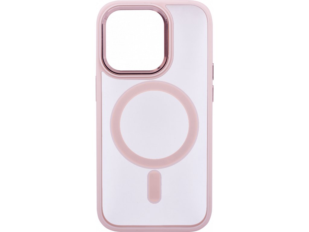 Pouzdro Iron Eye Magnet iPhone 14 Pro (Růžové)
