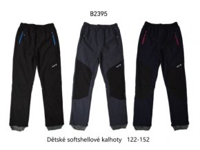 Kalhoty softshellové chlapecké a dívčí (3 barvy) WOLF,VELIKOST 122-152
