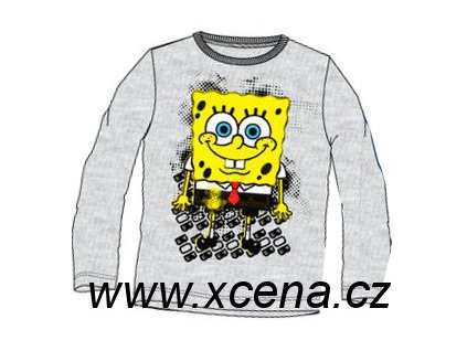 Dětské tričko Sponge Bob světle šedé