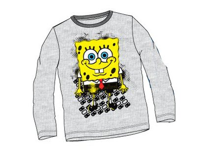 Sponge Bob tričko šedé model A