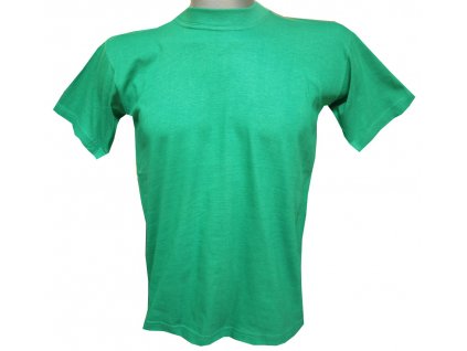 Dětské trička bavlněné hráškově zelené