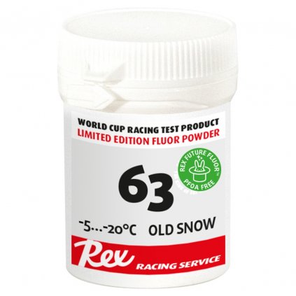 REX 63 Future Fluor Powder, -5°C až -20°C, starý a umělý sníh, 30g