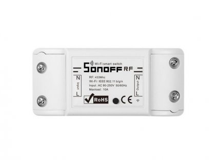 Sonoff chytrý spínač WiFi + RF 433 RF R2