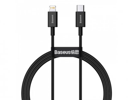 Baseus Superior Series rychlonabíjecí kabel Type-C/Lightning 20W 1m černá