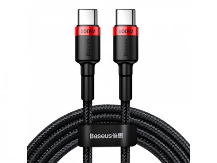 Baseus Cafule Series nabíjecí / datový kabel USB-C/USB-C 100W 2m, červená-černá