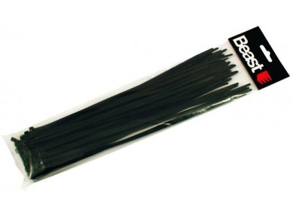 Černé stahovací pásky - nylonové 190x4,7 mm 50 kusů