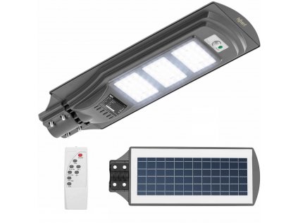 Solární městská pouliční lampa s pohybovým a soumrakovým senzorem 60 x LED 300 W PILOT