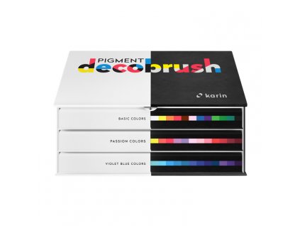 Sada akrylových fixů Karin DecoBrush Pigment designer set