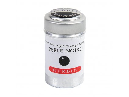 Inkoustové bombičky Herbin, 6 ks Perle Noire