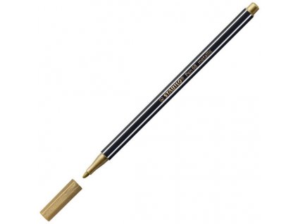 Metalický fix Stabilo Pen 68 - zlatá