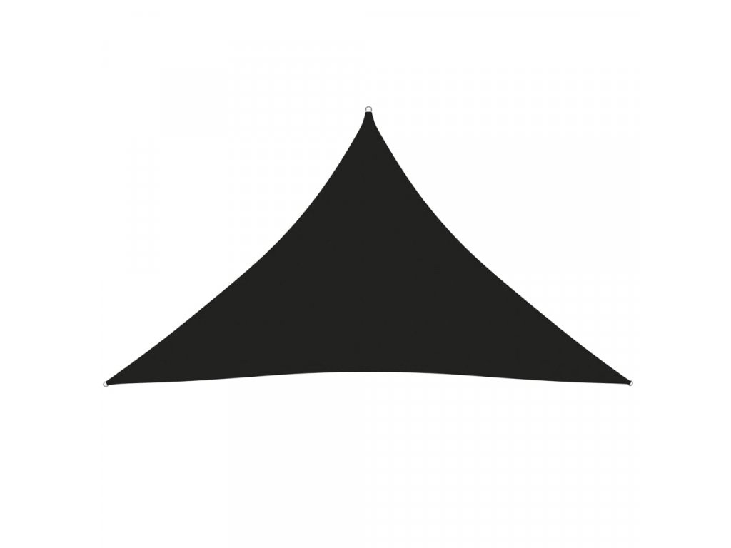 Stínící plachta oxfordská látka trojúhelník 3,5x3,5x4,9 m černá